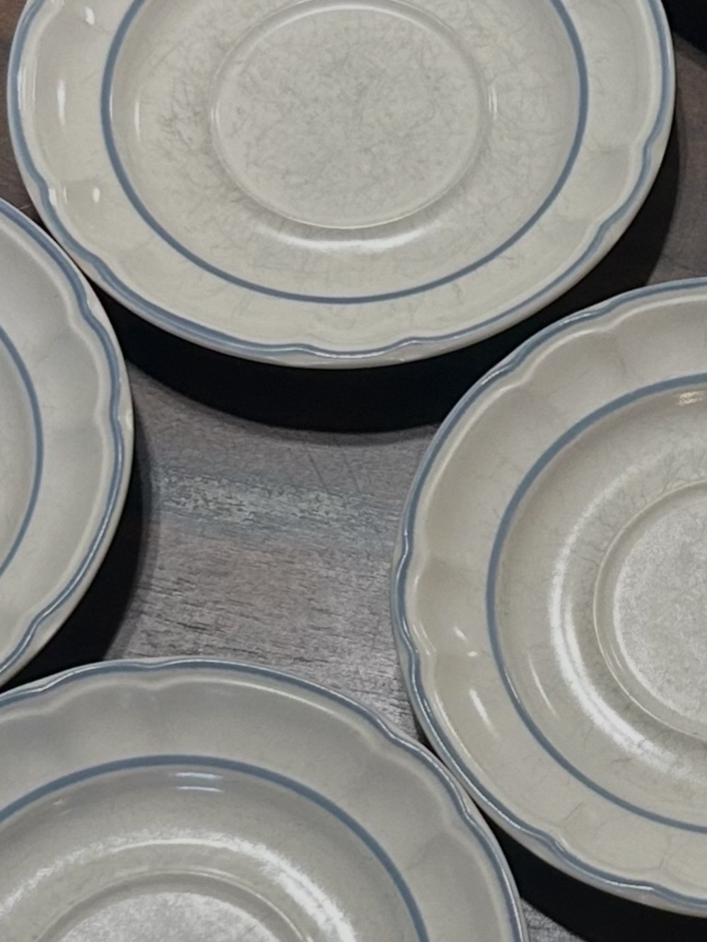9 6” Vintage Cordella Stoneware plates